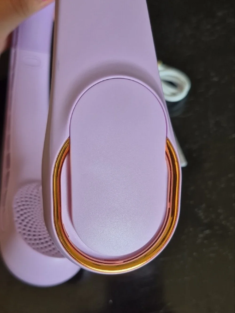 Purple Portable Neck Fan - Hands-Free Cooling (Rechargable)